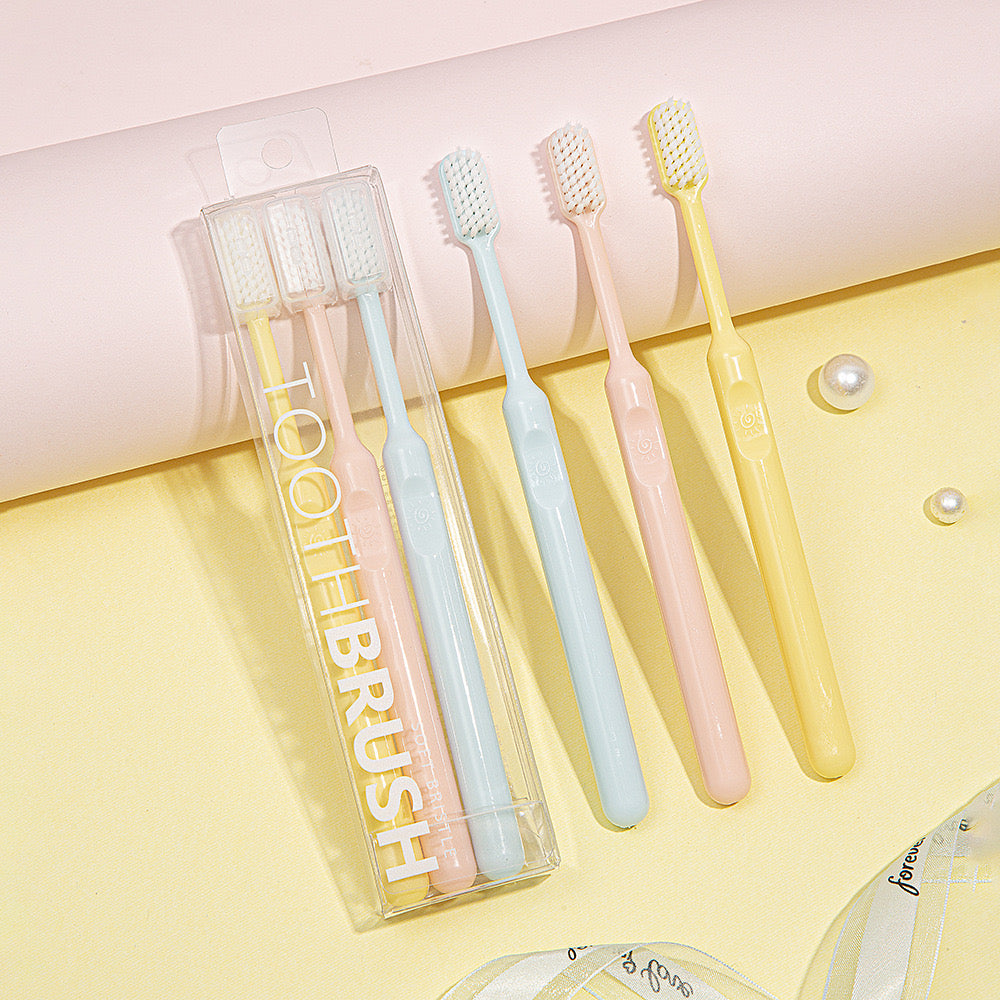 RAOYI Adult Super Soft Bristle ToothBrushes 3pcs