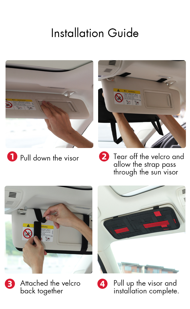 Universal Car Visor Organizer Pocket