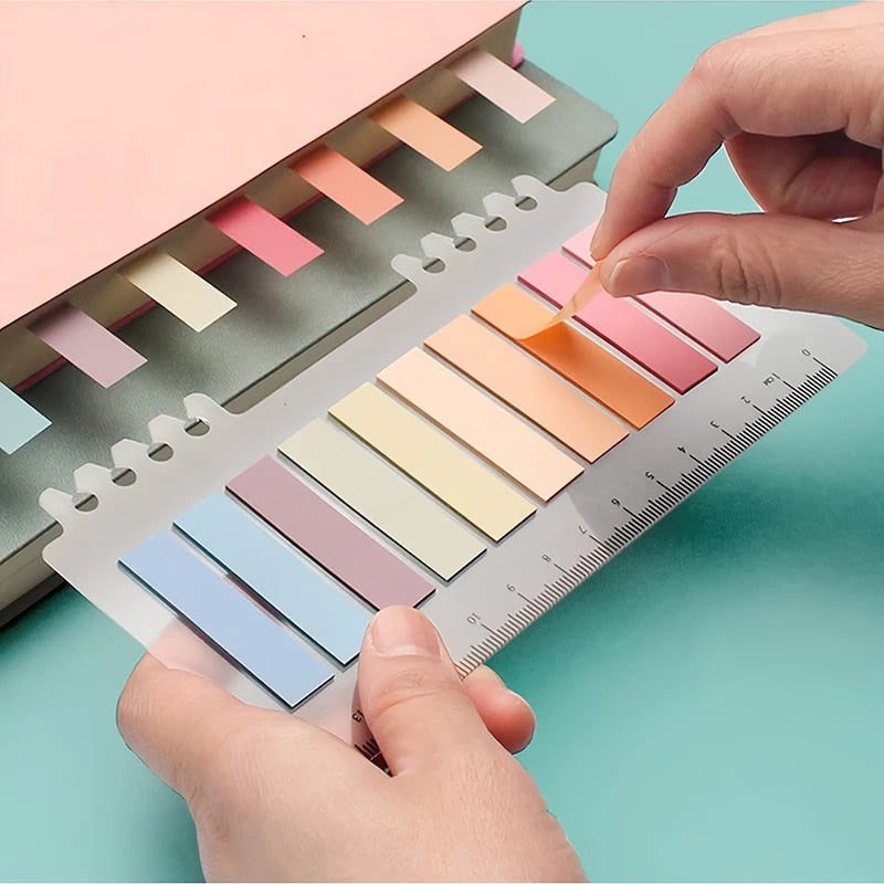 Colourful sticky index labels