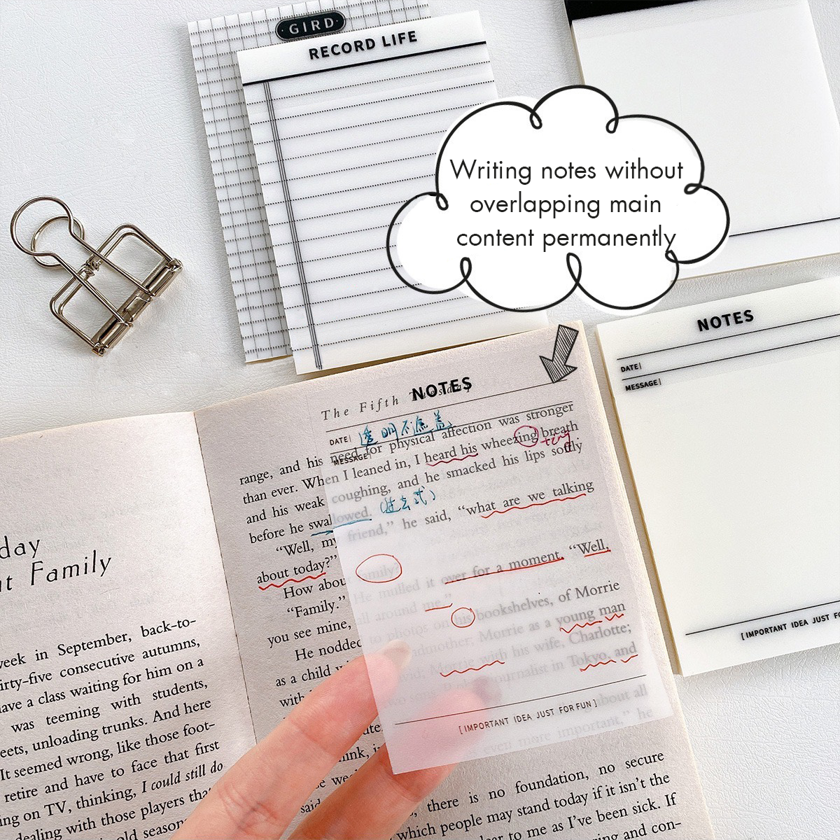 Transparent Sticky Notes Pads