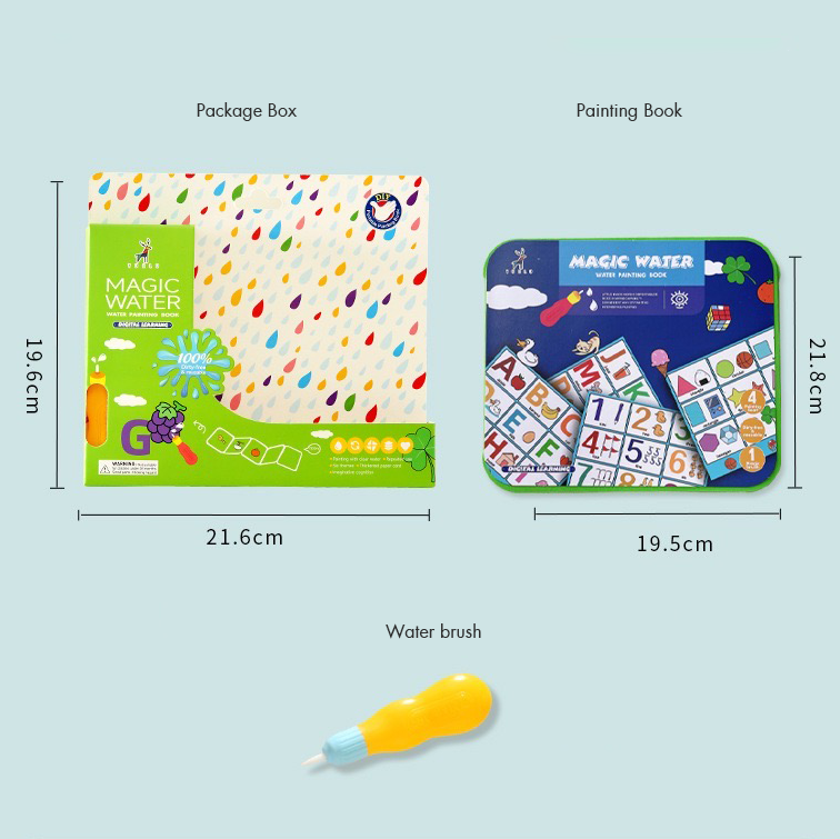 Magic Water Painting Book – 5-Book Set