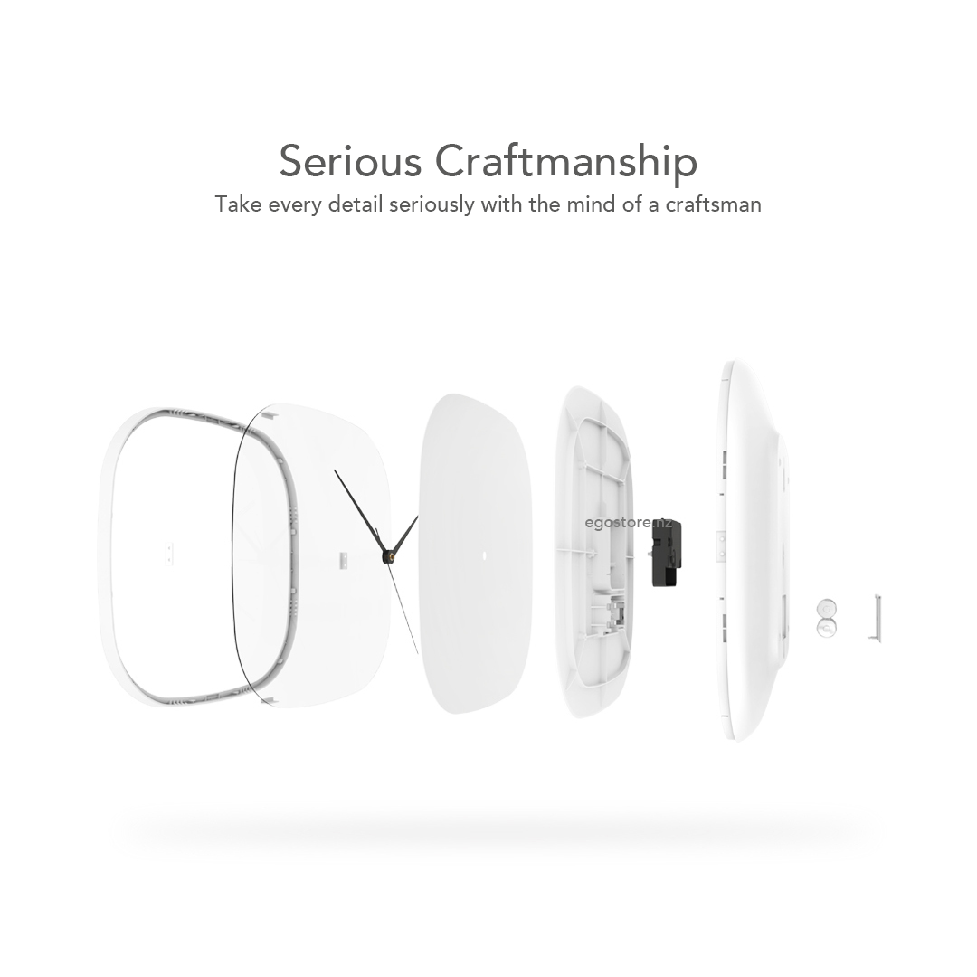 Minimalist Square Wall Clock – Silent, 30cm