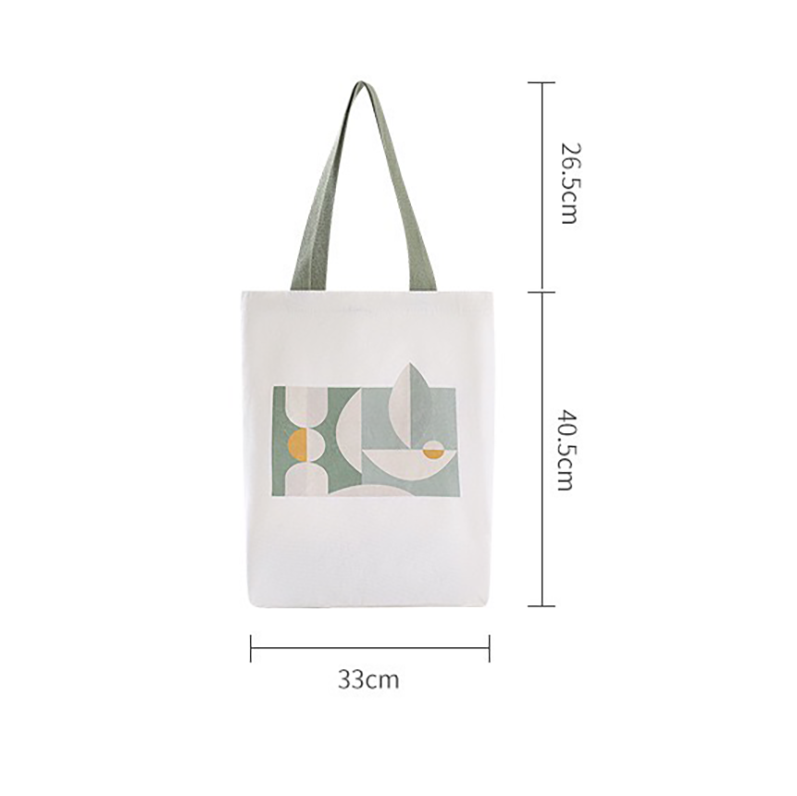 Soft Geometry Canvas Tote Bag