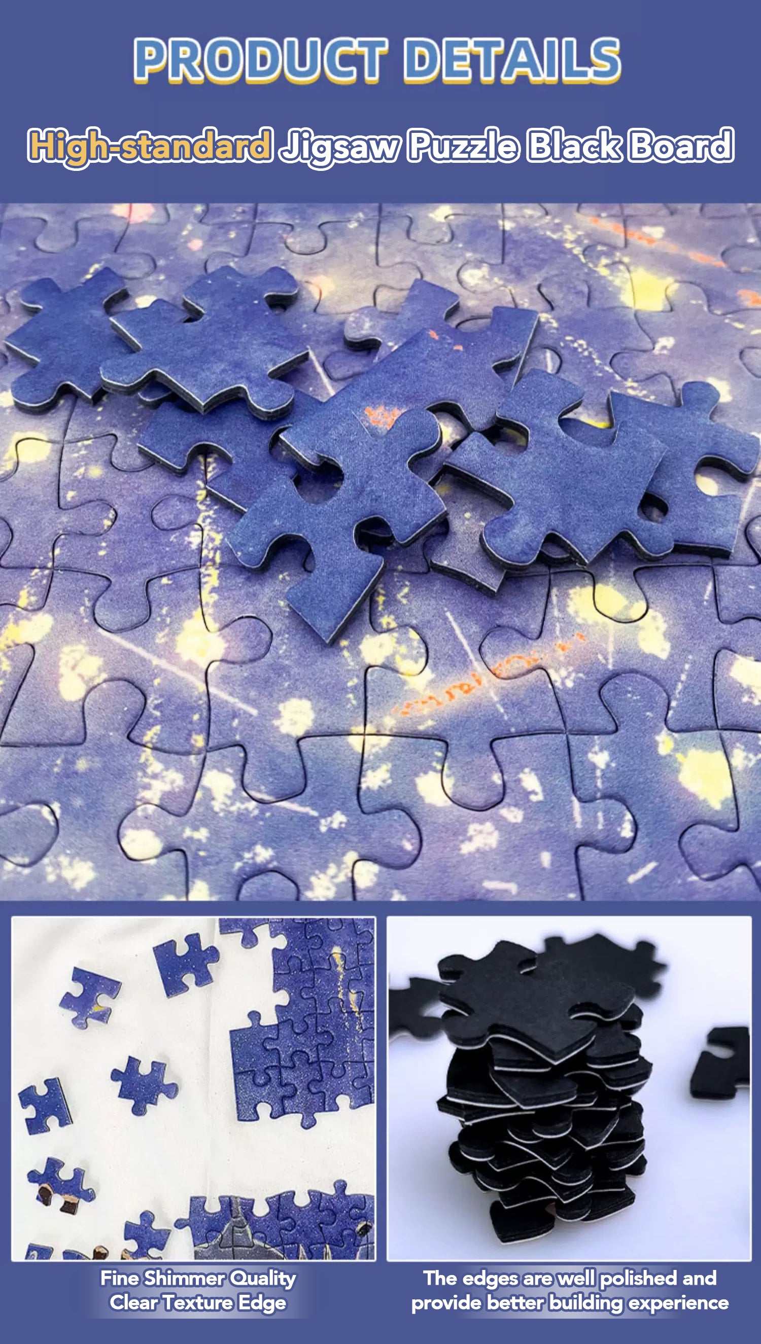 300pcs Premium Jigsaw Puzzle with Glitter Coating