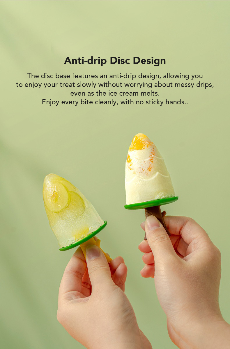 Silicone Ice Pop Mould with Container (4 Pops)
