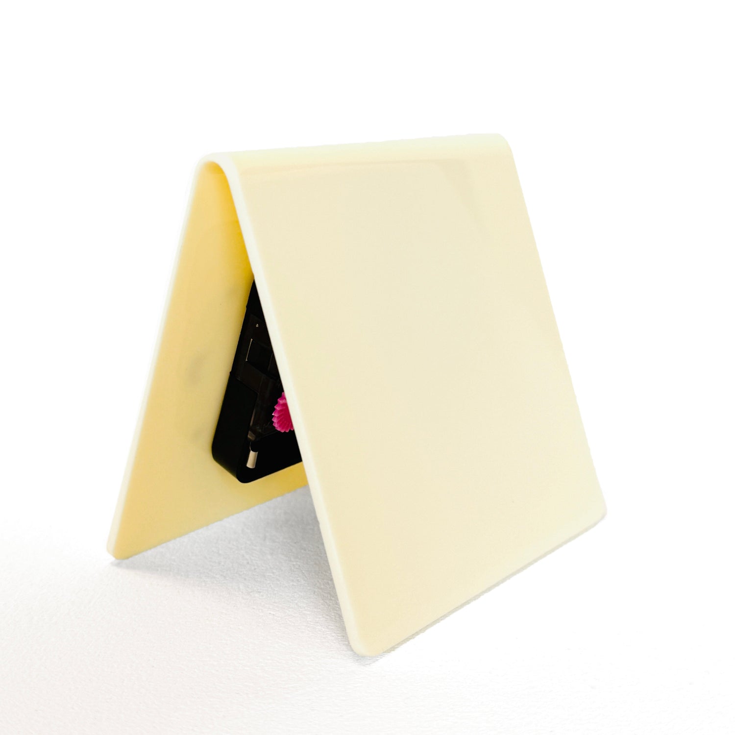 Minimal Cream Acrylic Desk Clock