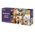A box of Botop brand premium jigsaw puzzle with glitter coating, featuring an image of bookstore on the box cover.