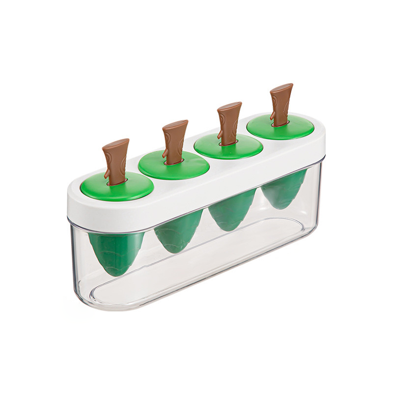 Silicone Ice Pop Mould with Container (4 Pops)