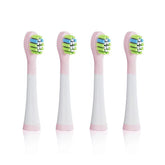 Kids electric toothbrush replacement heads 4 pack pink soft bristles