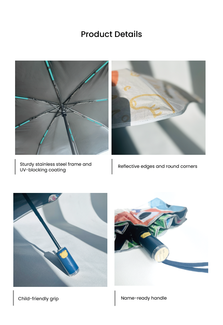 Kids‘ Compact Umbrella - Automatic, UV Protection