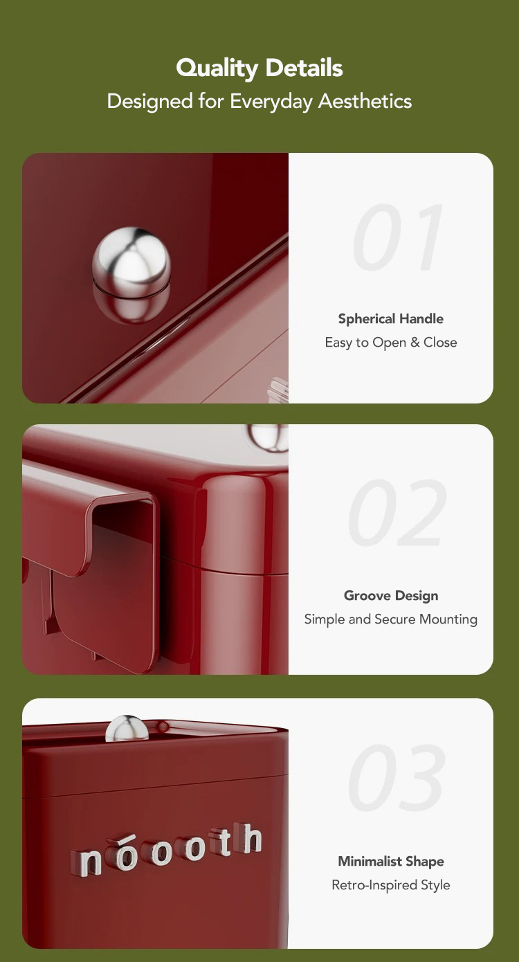 Retro Hanging Kitchen Trash Bin – 10L with Two-Way Flip Lid