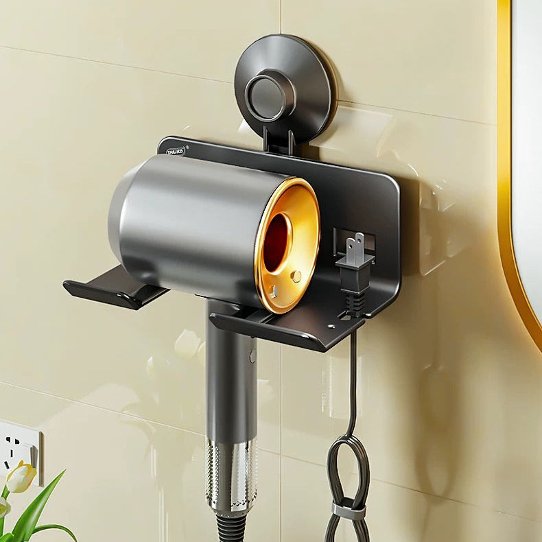 Suction Cup Hair Dryer Holder – Space Aluminium Wall Mount