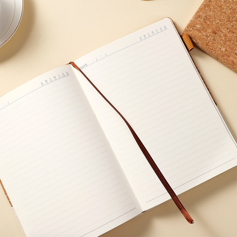 Cork Cover Notebook with Elastic Strap