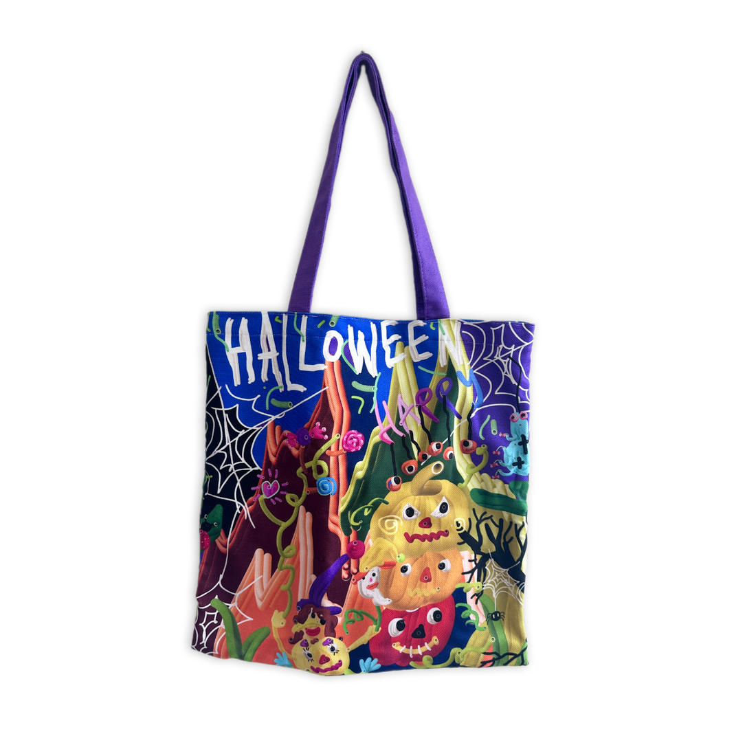 Halloween Large Canvas Tote Bag