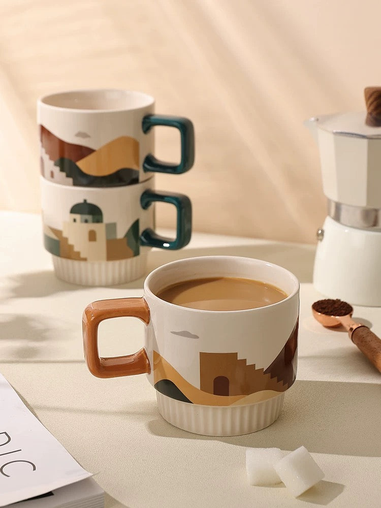 Oasis Stackable Ceramic Coffee Mug 320ml