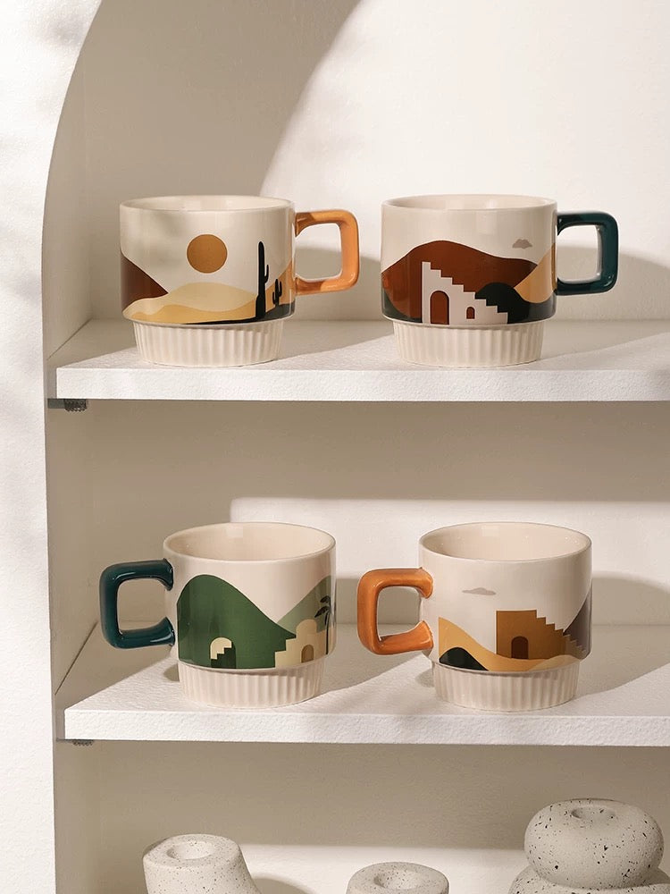 Oasis Stackable Ceramic Coffee Mug 320ml