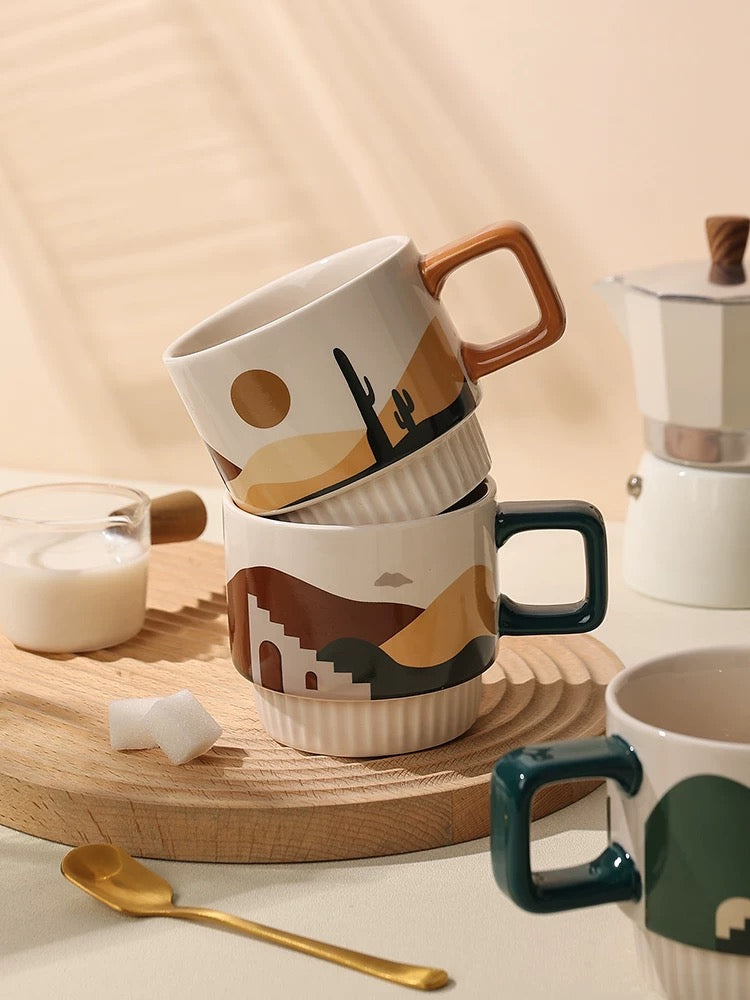 Oasis Stackable Ceramic Coffee Mug 320ml