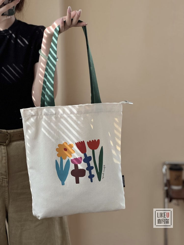 Tulip Garden Canvas Tote Bag