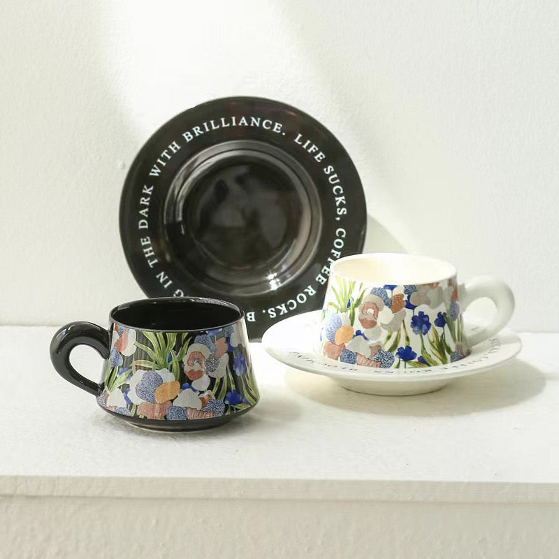 Floral Cup &amp; Saucer Set