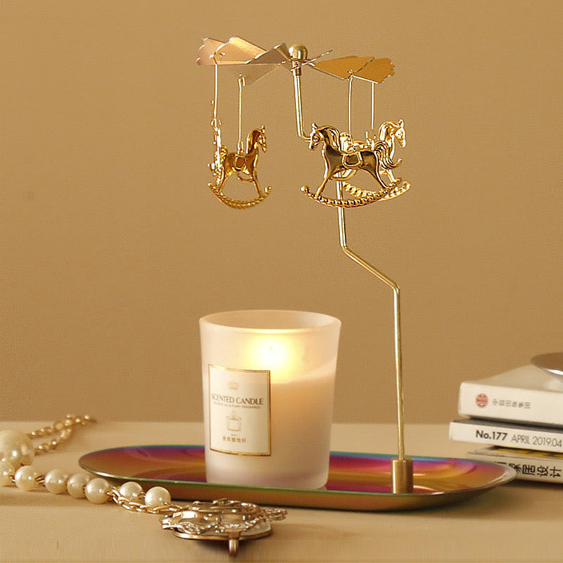 Rotary Spinning Tea Light Candle Holder