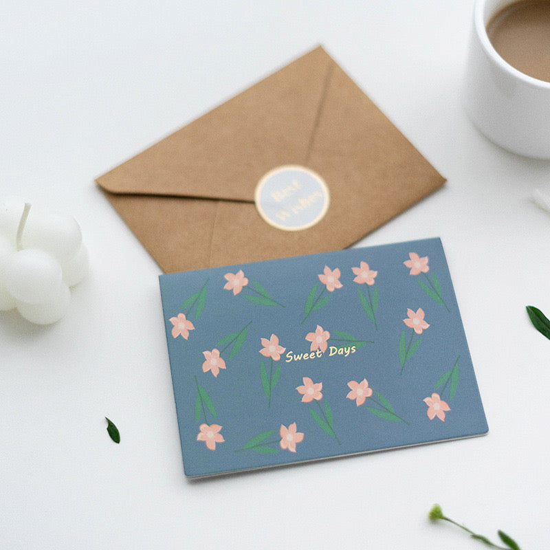 Floral Message Card