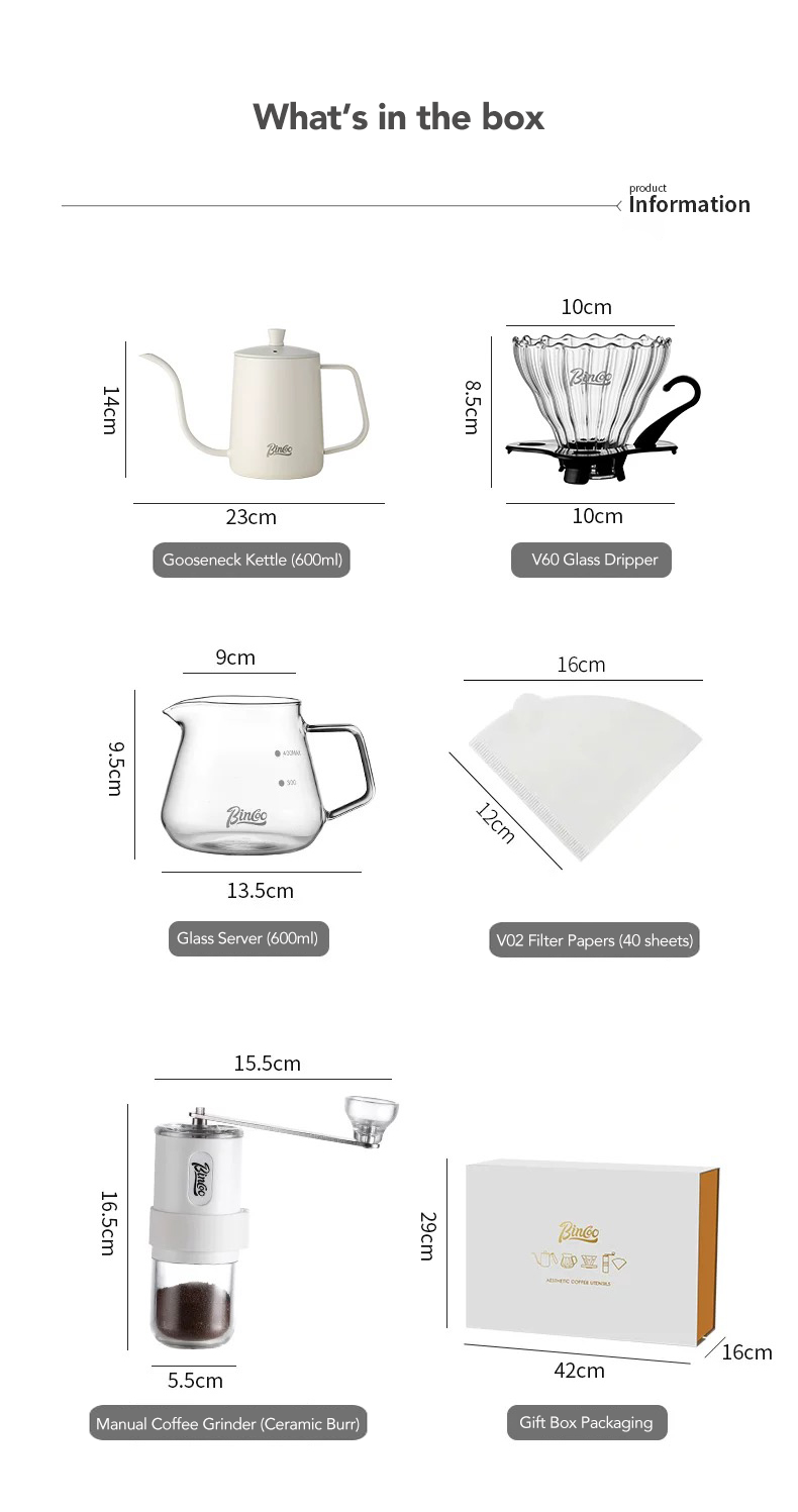 Brew &amp; Gift – Hand Brew Coffee Gift Set (V60 Style)
