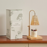 Pleated Glass Candle Warmer Lamp with gift box
