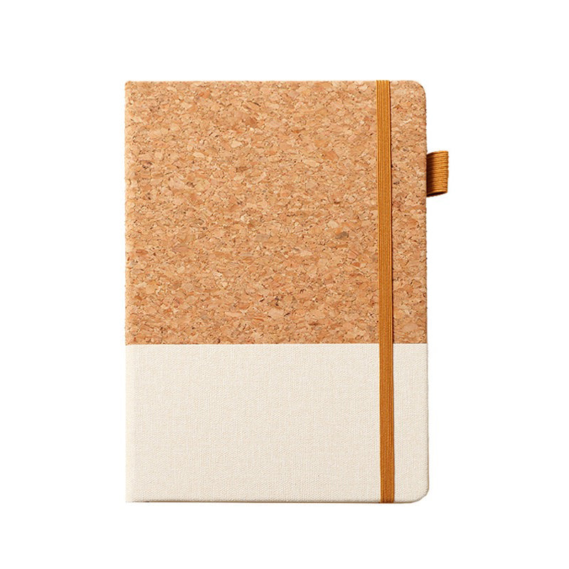 Cork Cover A5 Notebook with Elastic Strap