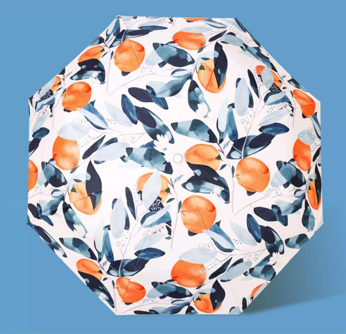 Floral Compact Umbrella - Automatic, UV Protection