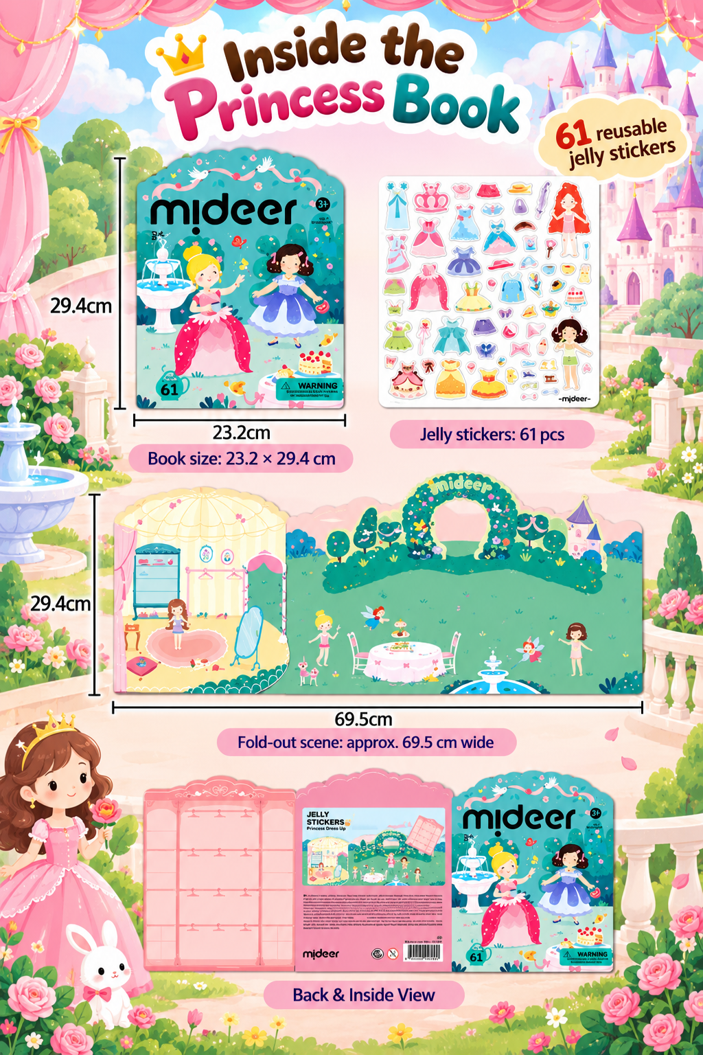 Reusable Jelly Sticker Activity Book– Set of 3