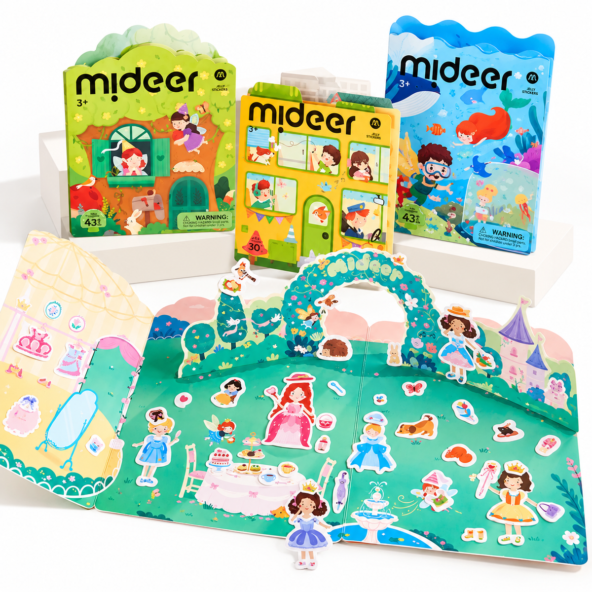 Reusable Jelly Sticker Activity Book– Set of 3