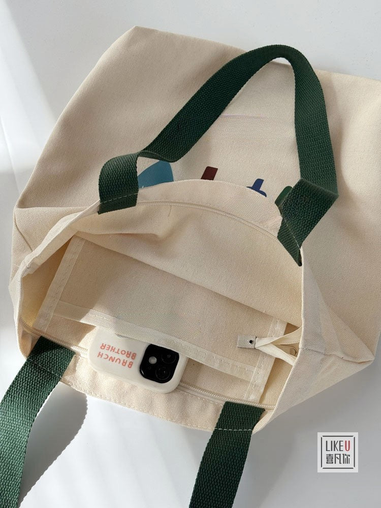 Bloom Meadow Canvas Tote Bag