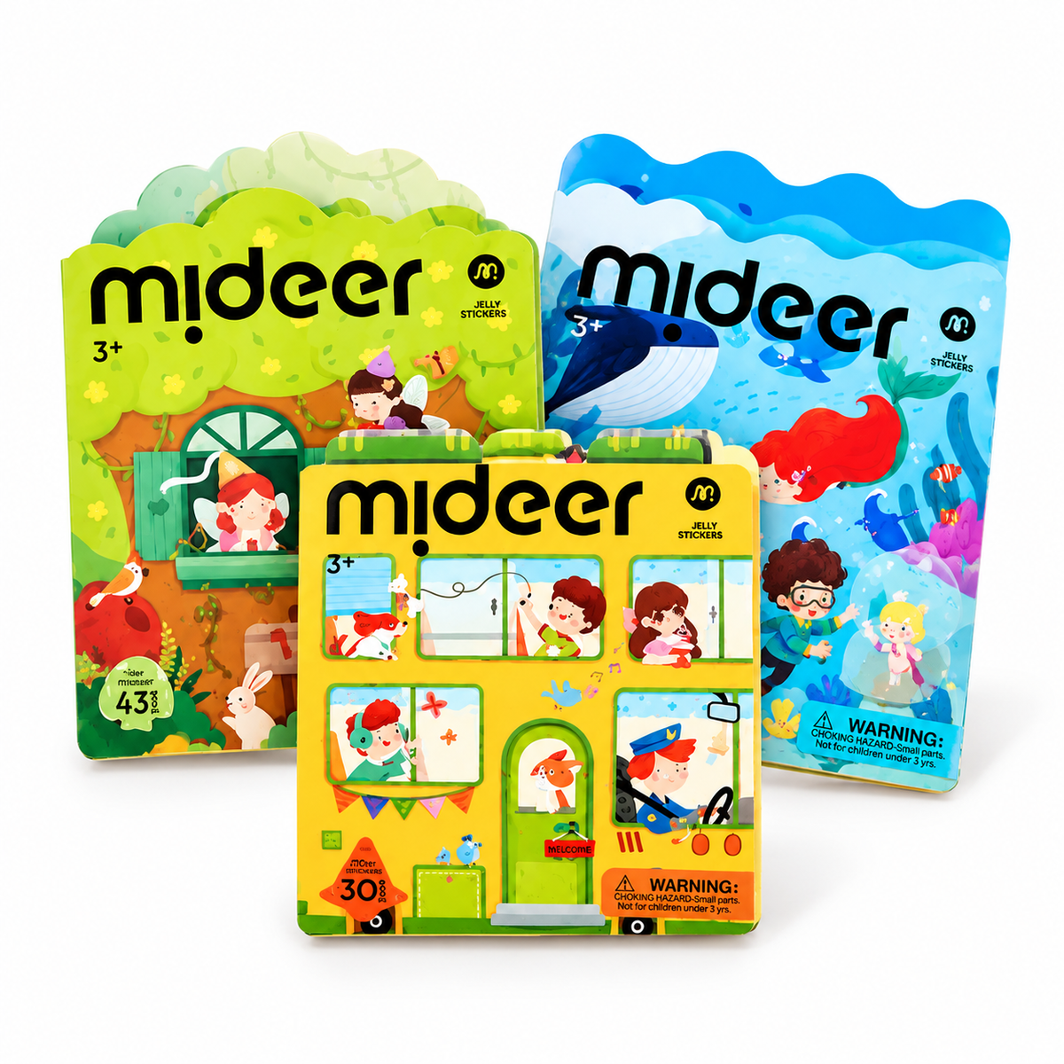 Reusable Jelly Sticker Activity Book– Set of 3