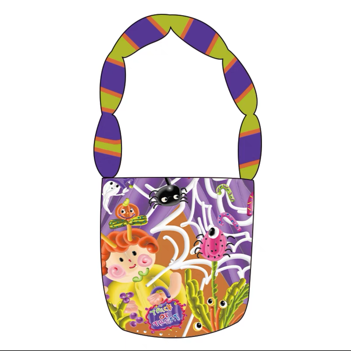 Halloween Padded Handle Canvas Bucket Bags