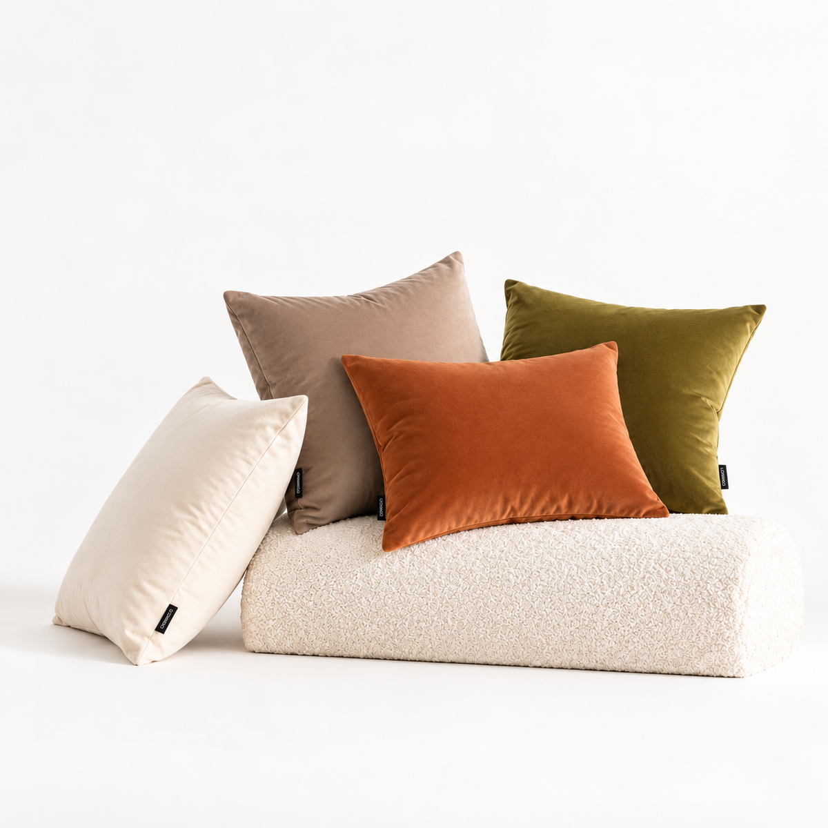 Velvet Cushion Cover – Solid Colour