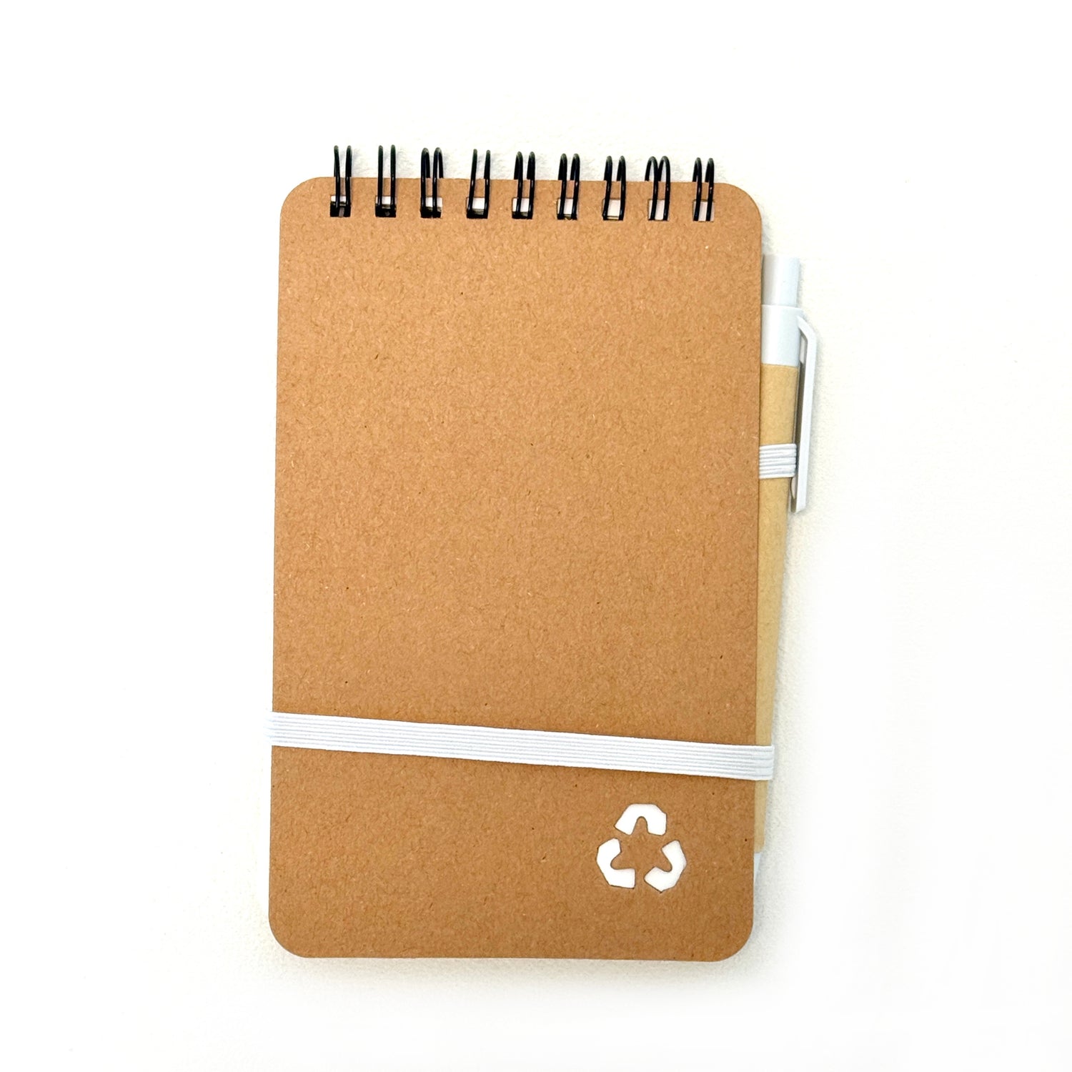 Recycled Kraft Pocket Notebook &amp; Pen – 140 Pages
