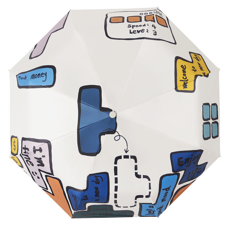 Tetris Compact Umbrella - Automatic, UV Protection