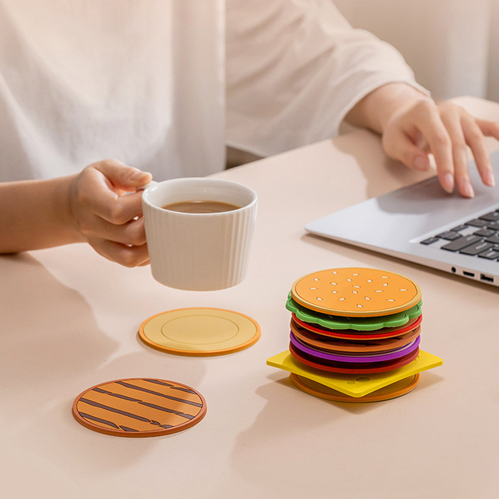 Hamburger Coasters Set of 8