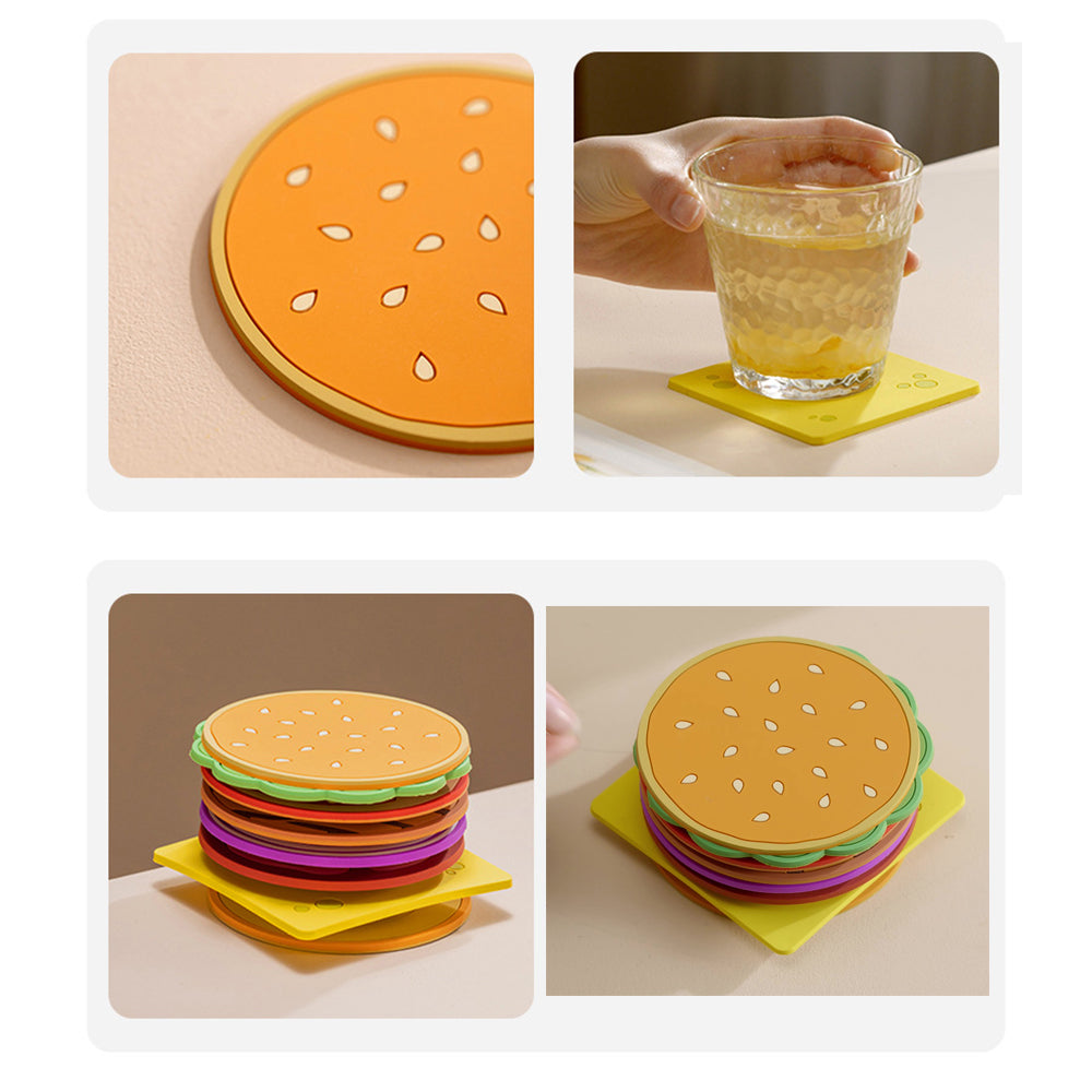 Hamburger Coasters Set of 8