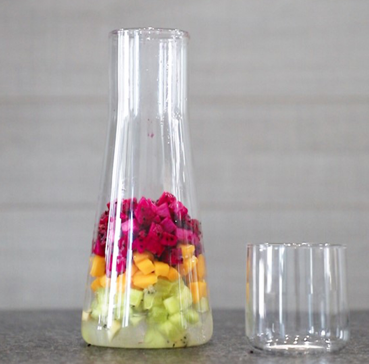 Borosilicate Glass Pitcher with Cup