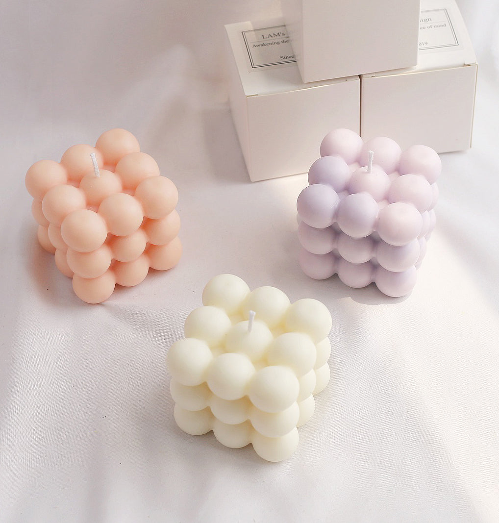 Bubble Cube Scented Candle