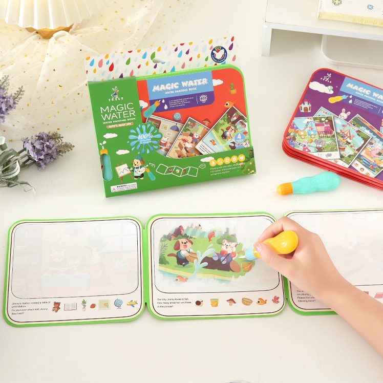 Magic Water Painting Book – 5-Book Set