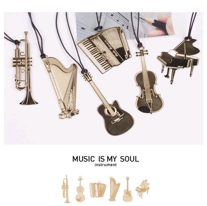Music is My Soul - Instrument Bookmarks