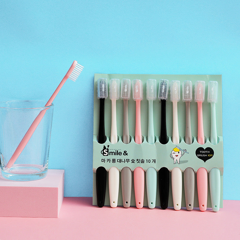 Adult Soft Toothbrush Set – 10 pcs