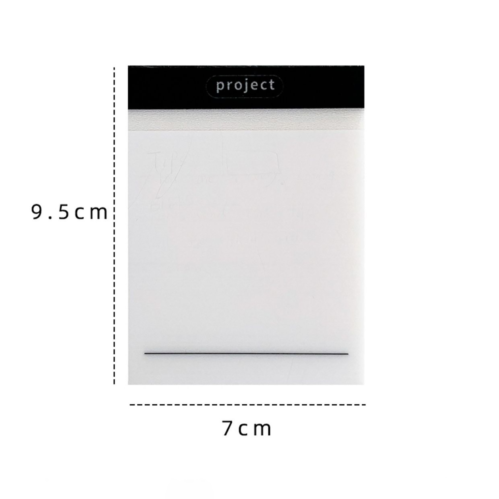 Transparent Sticky Notes Pad